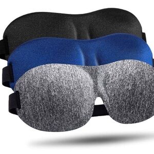 NEW LKY Digital Unisex Blackout 3D Sleep Mask Set of 3